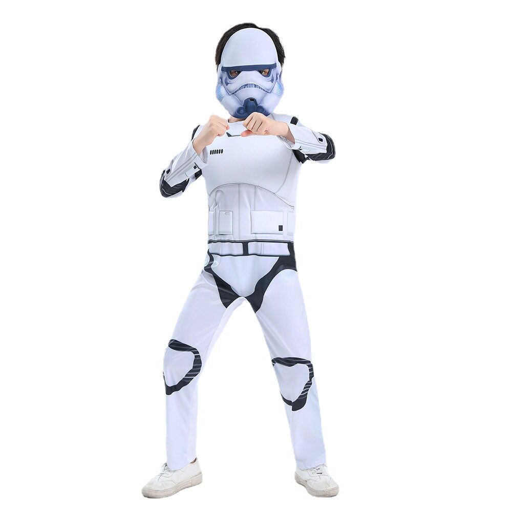 万圣节儿童白兵电影角色扮演cosplay服装星际迷航面具舞台装套装