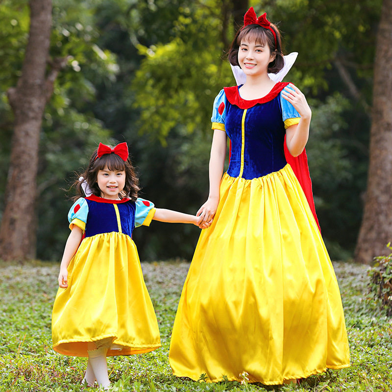 公主主题亲子cosplay服装