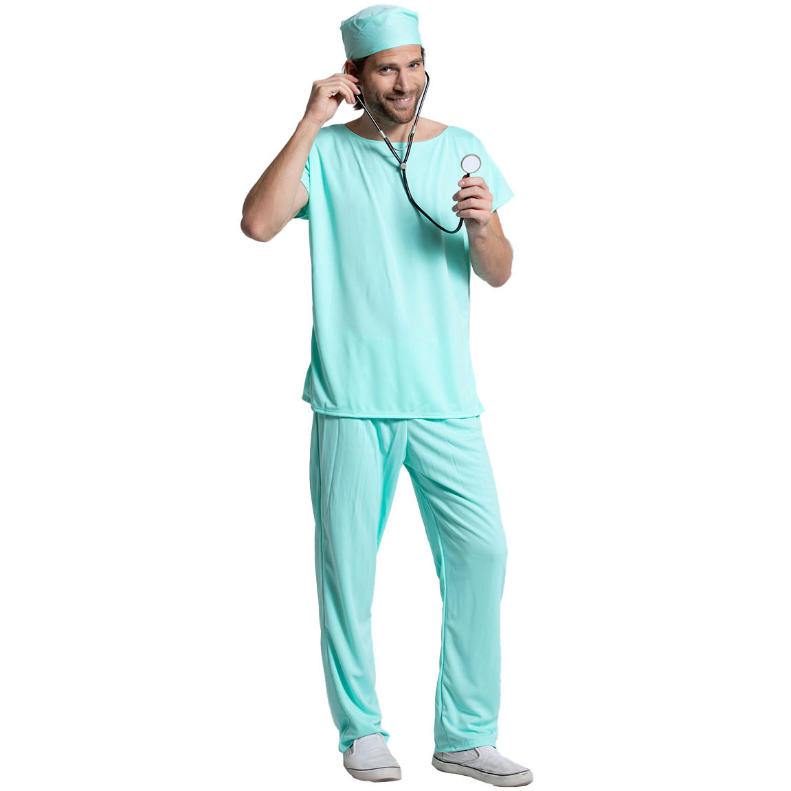 万圣节男医生恐怖带血渍手术制服