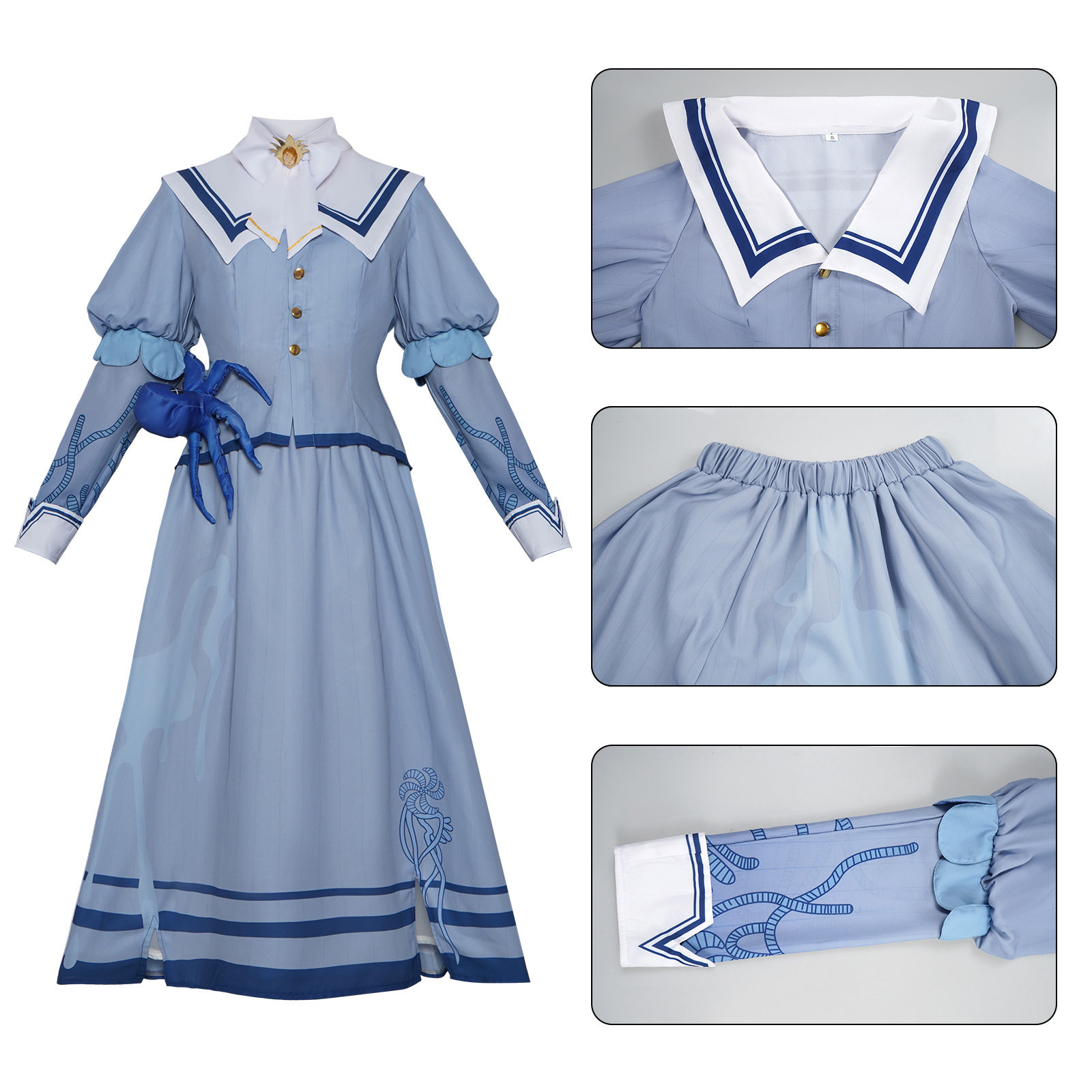万圣节第五人格医生永生花角色扮演cosplay长袖翻领舞台套装服装