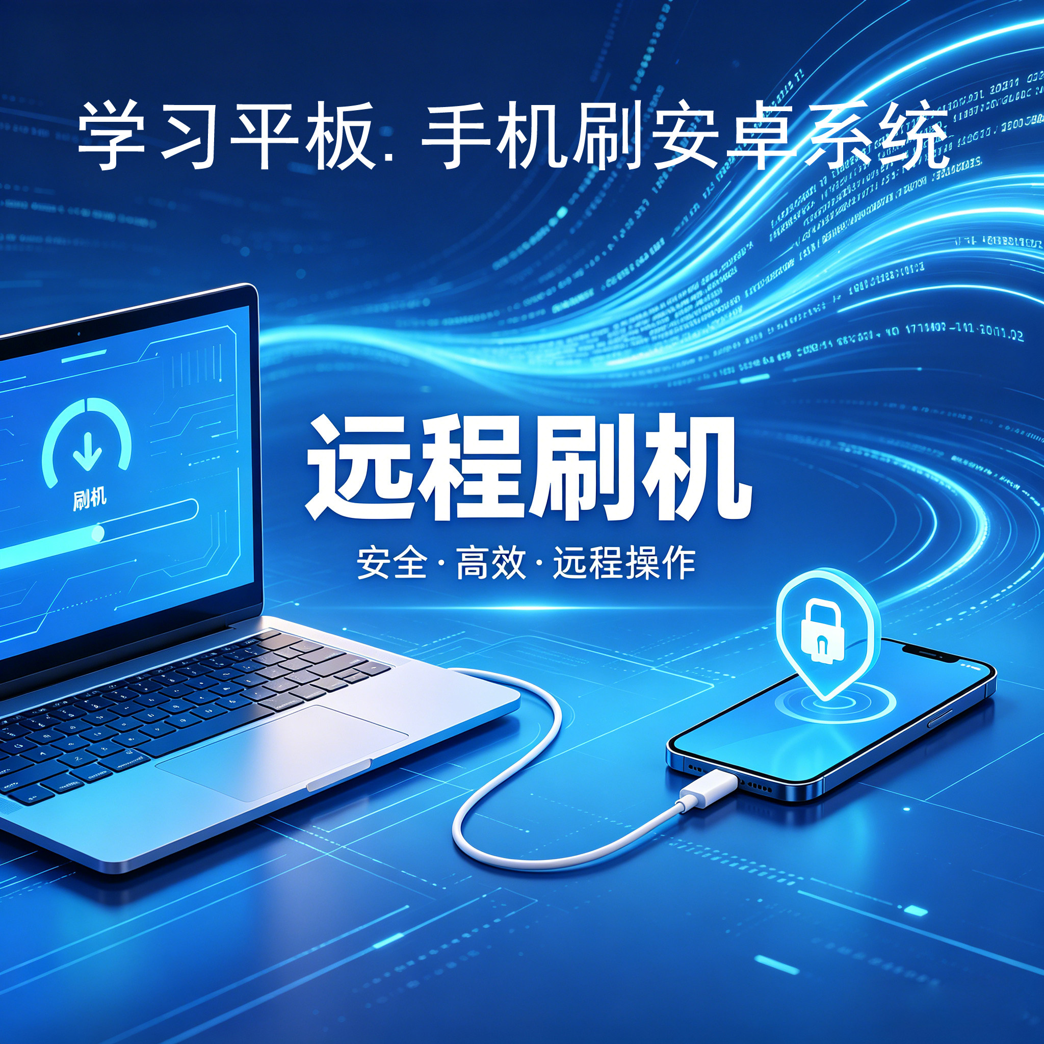 远程学习平板刷机变安卓系统服务