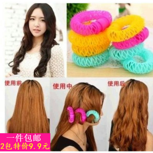 发卷神器睡眠卷发棒美发工具 快速卷发器盘发器 不伤发甜甜圈 新品