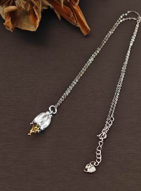 S925纯银海螺项链女款