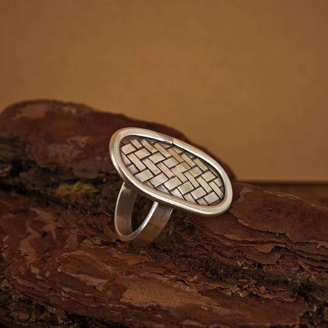 活口可调节鳞片状手工999足银