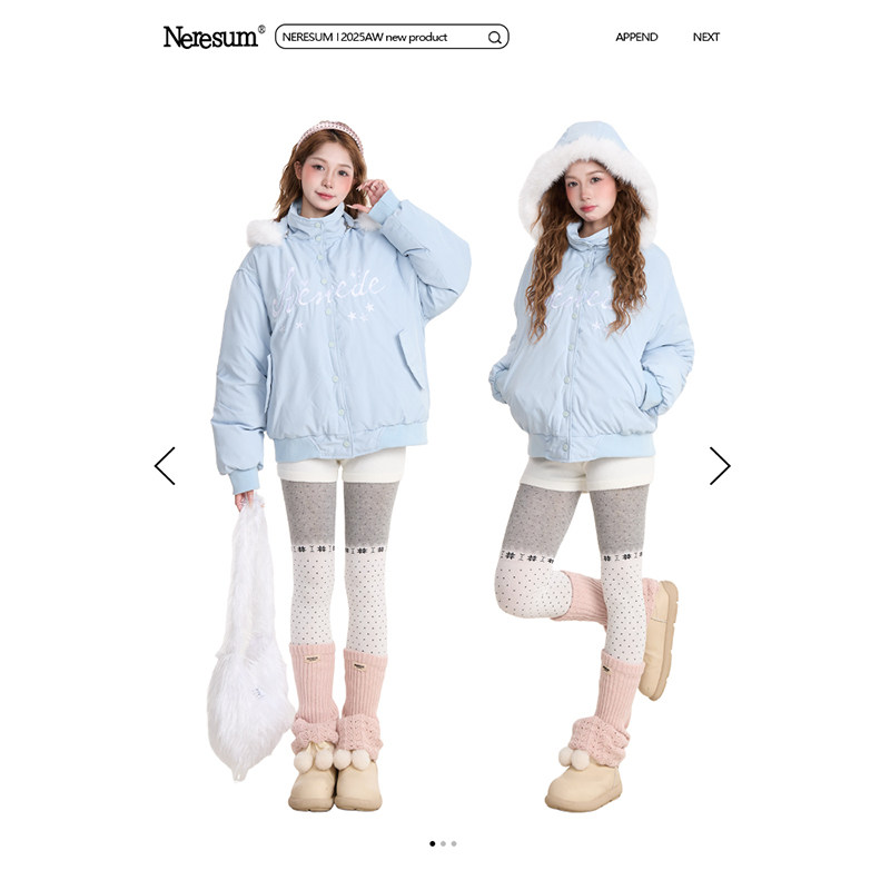 NERESUM美式字母刺绣毛领连帽棉衣女冬季甜美加厚保暖棉服外套,女装/女士精品,棉衣/棉服,淘宝优惠券,粉丝福利购,淘宝优惠卷