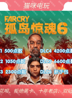 Uplay游戏孤岛惊魂FARCRY6点数组合包充值季票货币官正规代充皮肤