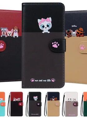 适用于三星Galaxy A11 A21S A21 A31 A41 A51 4G A71 5G 卡通可爱防摔插卡钱包支架电话手机壳皮套