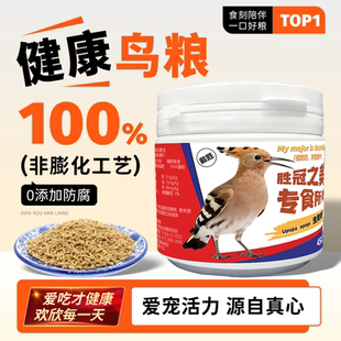 戴胜鸟专用饲料 高蛋白软食颗粒 昆虫配方 益生菌防吐食 靓丽羽毛
