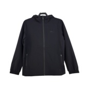 鸿星尔克男连帽运动风衣2026年春季 户外休闲运动拉链带网外套 新款