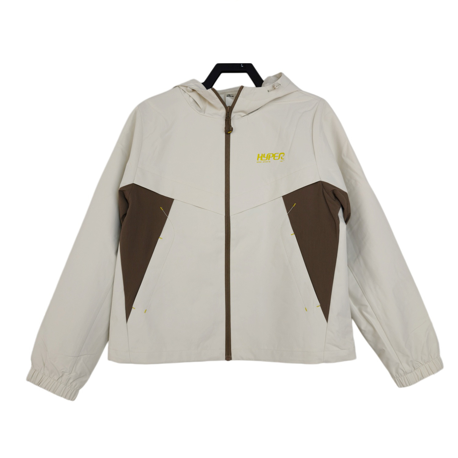 鸿星尔克女连帽风衣外套2026春季新款户外休闲运动上衣宽松版女装