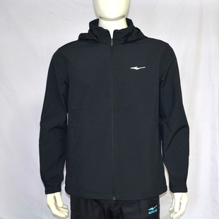 鸿星尔克男加厚风衣外套2025年秋冬新款户外休闲运动连帽防风上衣