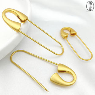 沙金强保色别针手工diy串隔珠手项链胸针简易扣针材料首饰品配件