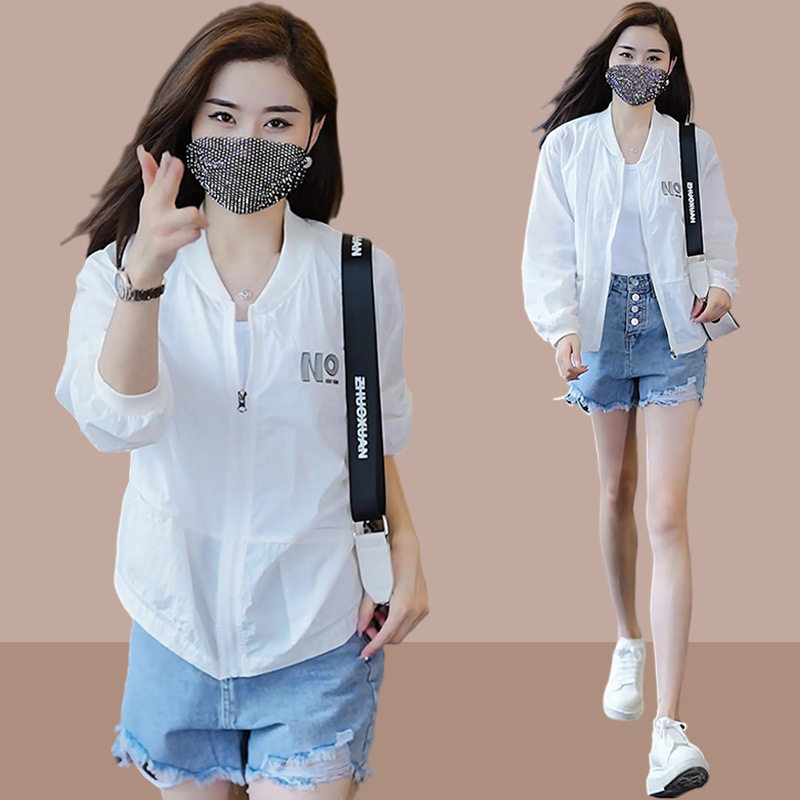 防晒衣女款2026新款夏季休闲薄款防紫外线棒球服洋气防晒服短外套图片