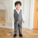 帅气演讲比赛服 婚礼花童套装 儿童礼服男童生日西装 英伦绅士春秋季