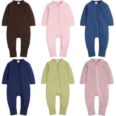 Kids Tales童装春秋婴儿连体衣新生儿长袖爬服baby哈衣宝宝衣服