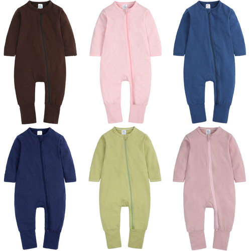 Kids Tales童装春秋婴儿连体衣新生儿长袖爬服baby哈衣宝宝衣服