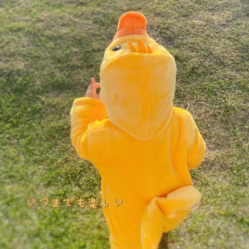 可爱卡通动物爬服珊瑚绒春秋