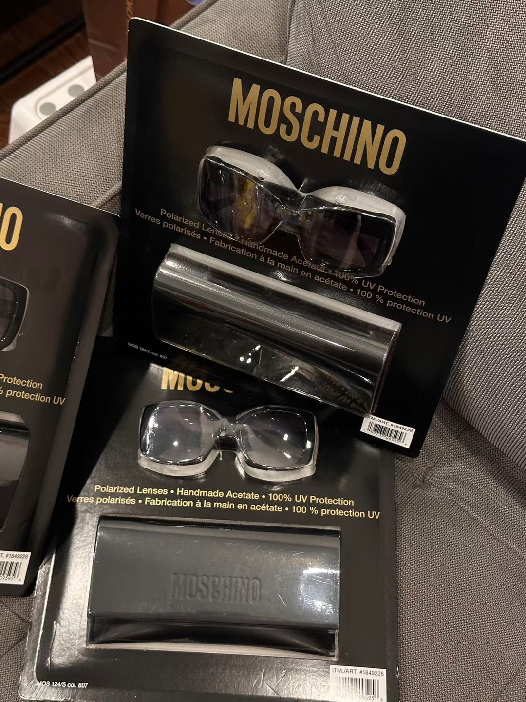 加拿大代购Moschino 新款奢侈品偏光墨镜个性时髦街拍太阳镜