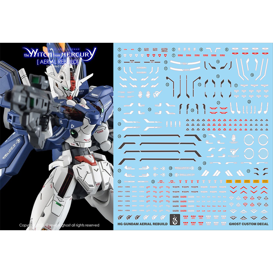 【炎】HG风灵修改型荧光水贴