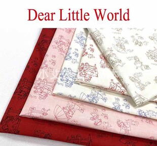 日本进口Dear Little World玛格丽特和索菲quiltgate姐妹服装面料