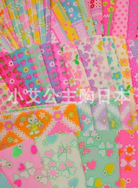 日本进口纯棉布料room兔子大象连衣裙衬衫水玉波点 Pinks荧光面料