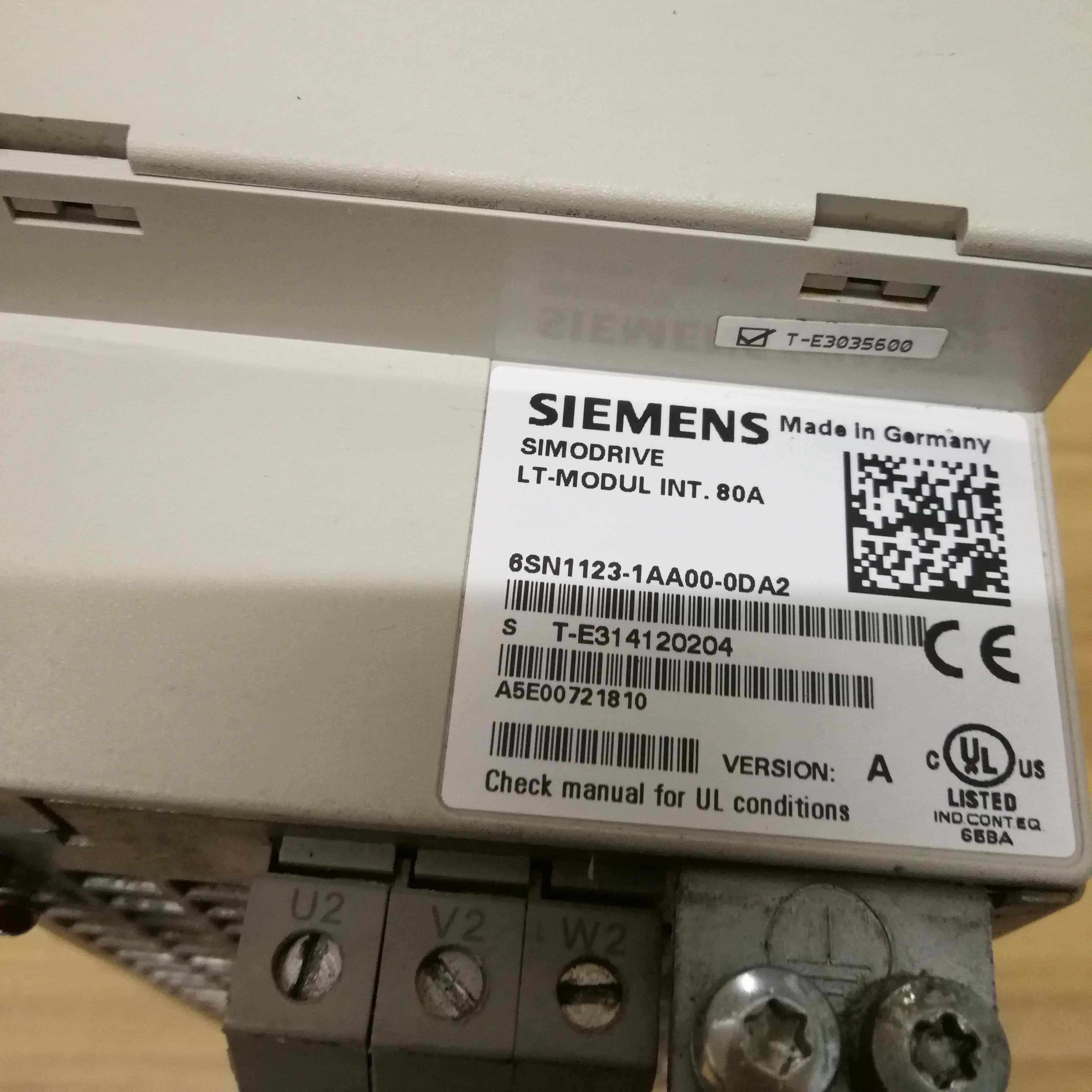 原装拆机 西门子伺服驱动器 6sn1123-1aa00-0da2  80a 成色85新