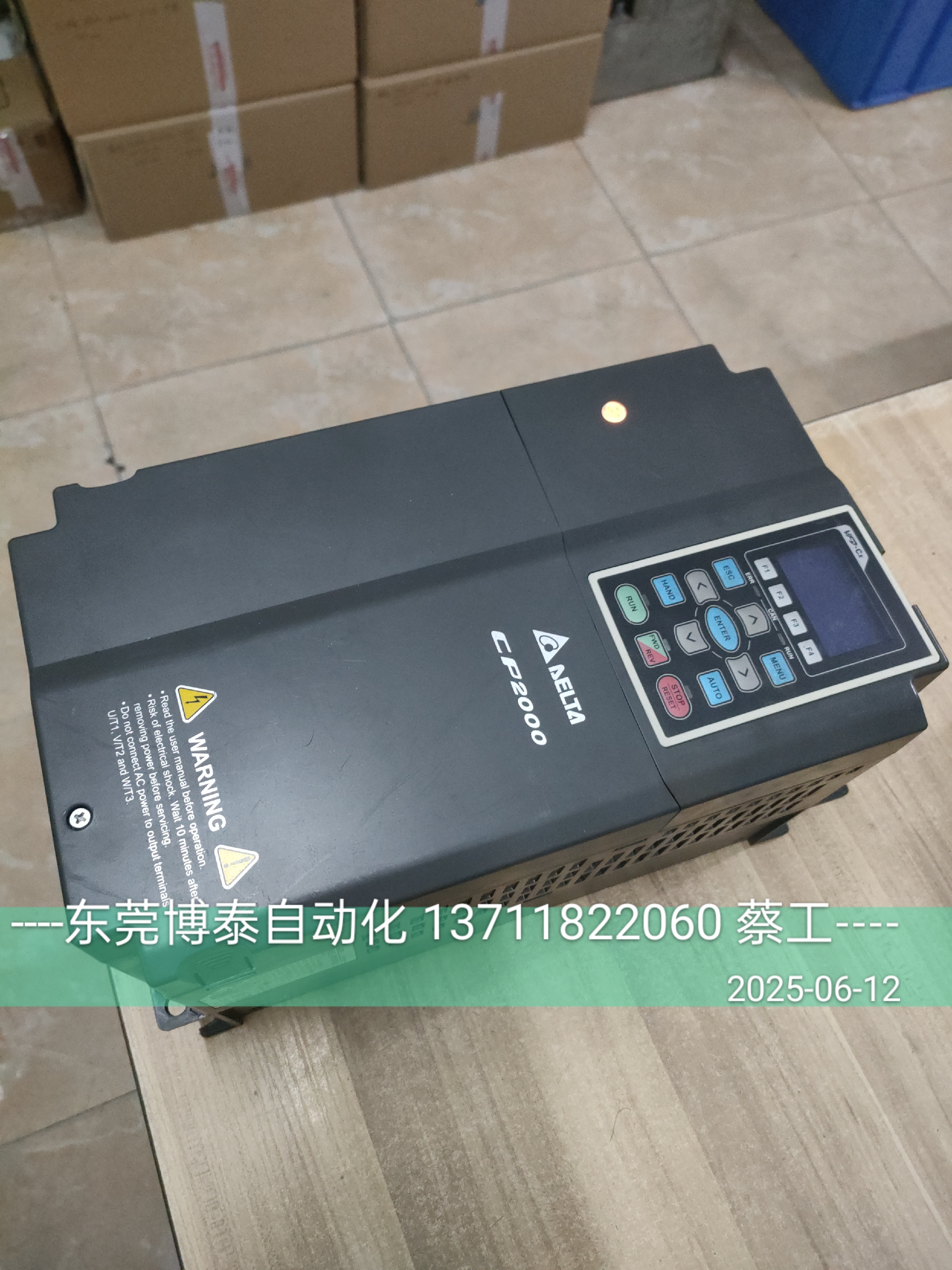 九成新 台达原装变频器 CP2000 VFD110CP43B-21 测试包好11KW 7.5