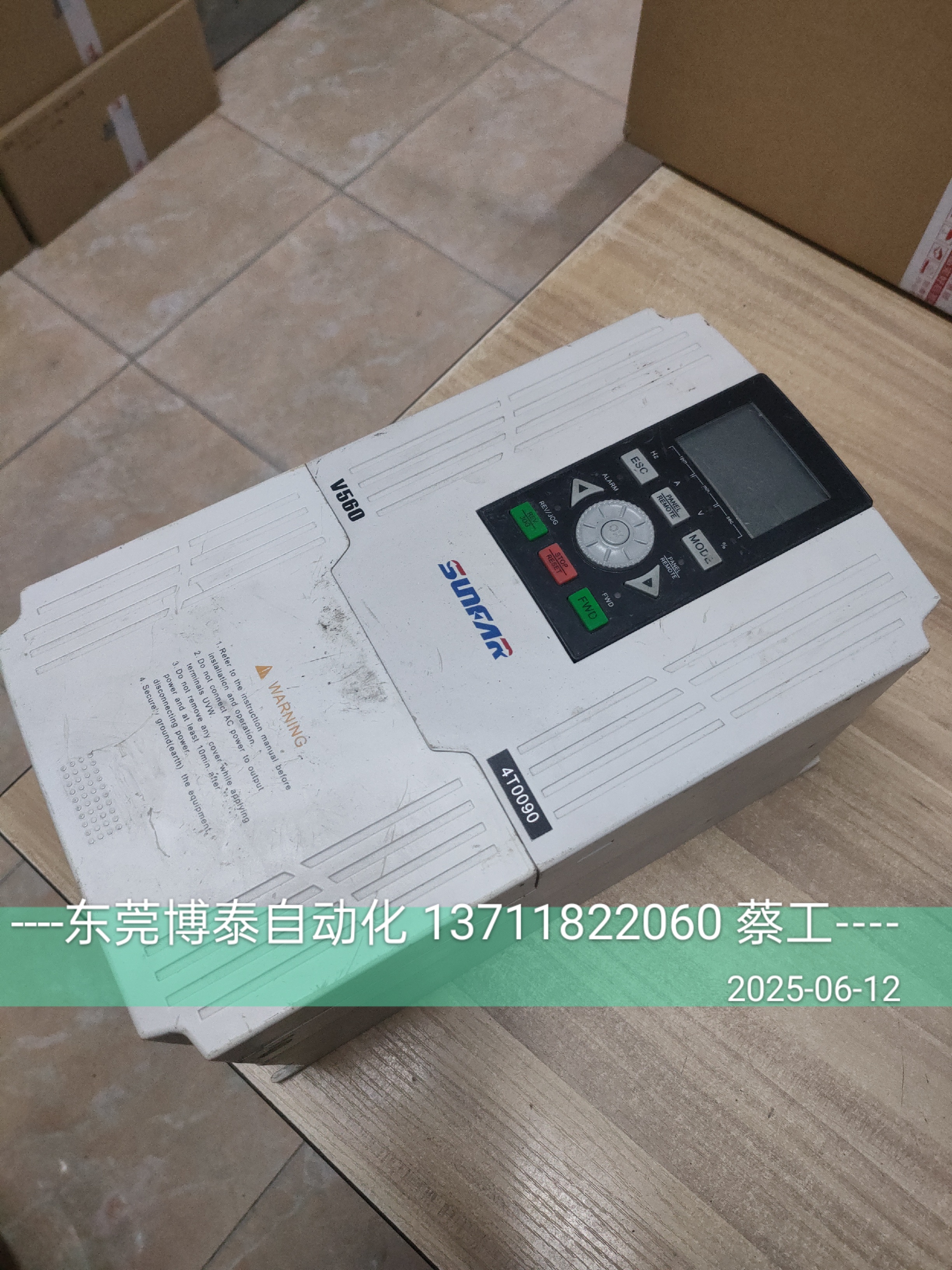 原装拆机 四方主轴变频器 V560-4T0090G/4T0110P 测试好9KW 11KW