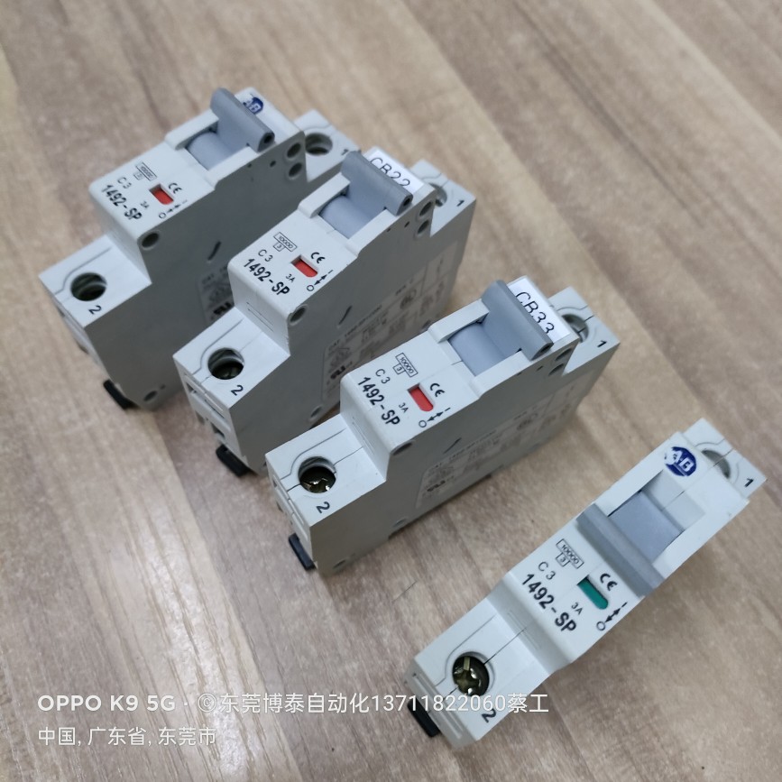1492-SP1C030 美国AB 罗克韦尔 3A 1P 断路器 开关 拆机