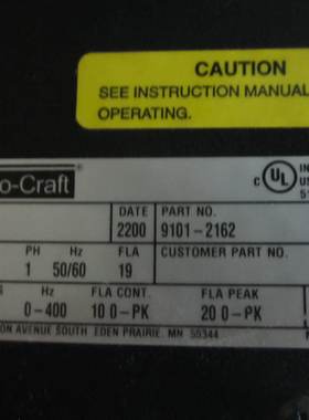 PDM-20 IQ2000  ELECTRO-CRAFT 伺服驱动器 进口拆机 议价 现货