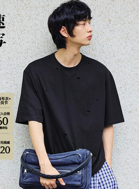 [重工/小马植绒]速写男装26夏商场同款新品短袖T恤圆领9Q4112170