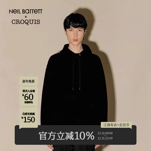 秋冬折扣新款 速写男装 Barrett联名 宽松连帽卫衣纯色上衣 Neil