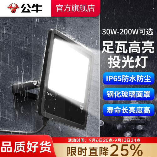 公牛led户外照明投光灯