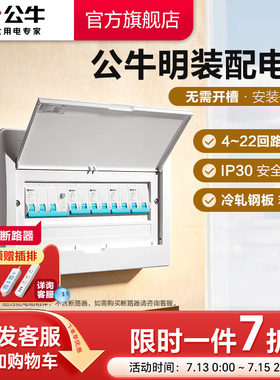 公牛官方旗舰店明装配电箱