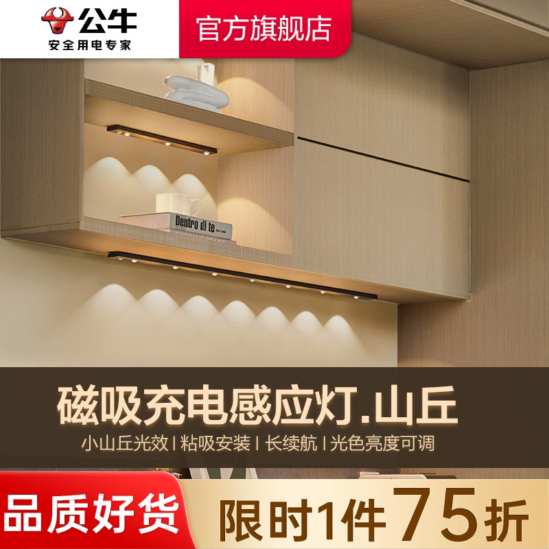公牛led感应充电式橱柜灯
