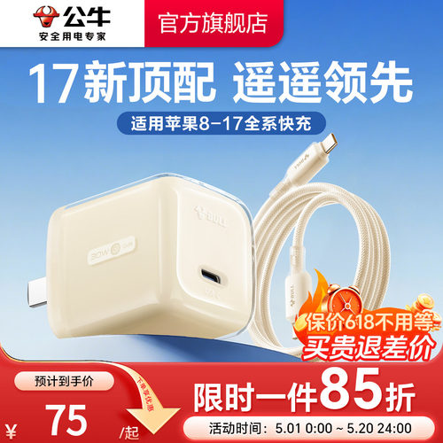 【iPhone17专属】冰立方充电器