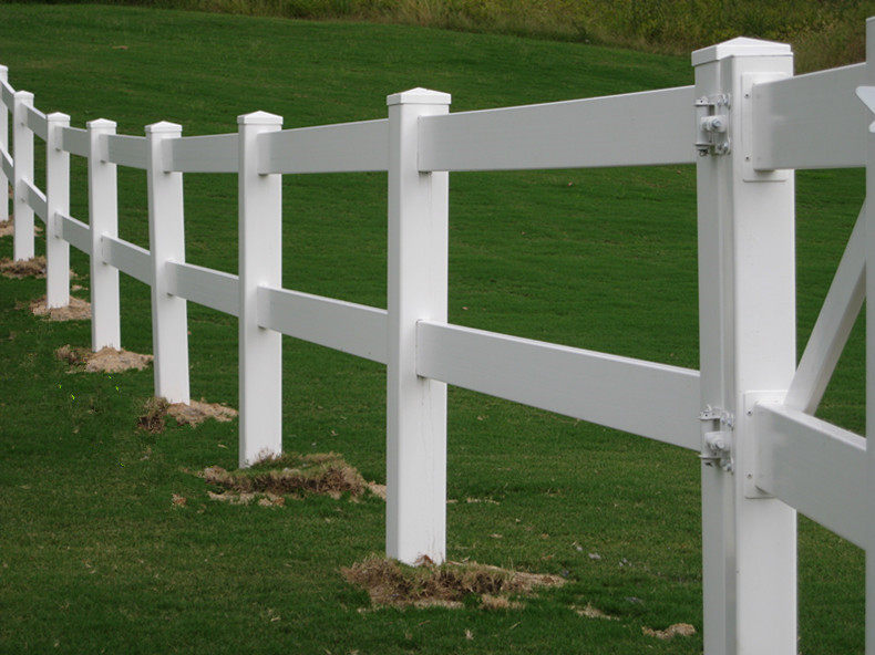 pvc塑钢隔离穿插护栏河道栏杆马场赛道农场牧场围栏环保美式栅栏