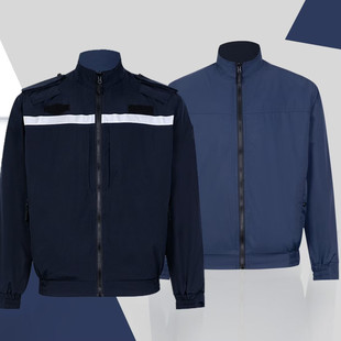 吉吉虎春秋勤务夹克反光条执勤防水巡逻外套冲锋衣工作服外套工装