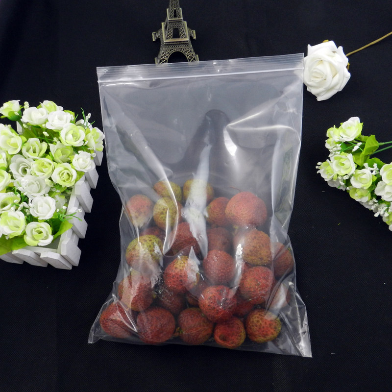 文件票据袋子手机防水袋PE9号自封袋密封袋食品袋28*20cm 100个