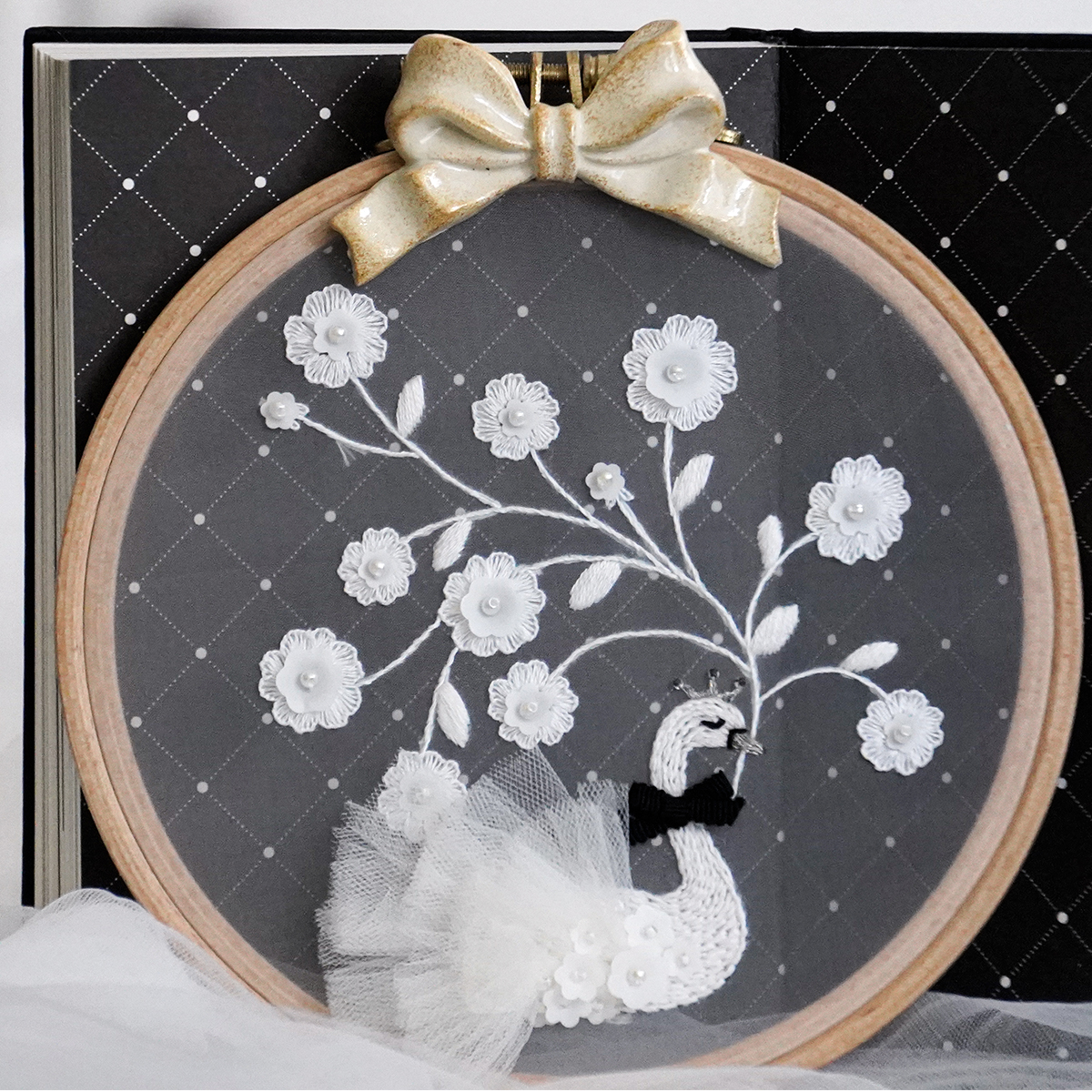 刺绣DIY手工材料包新手可绣画框挂画团扇帆布包服饰t恤结婚戒枕