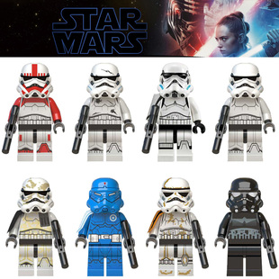 兼容星球大战人仔暴风兵骑兵克隆兵士兵白兵拼装男孩子积木玩具
