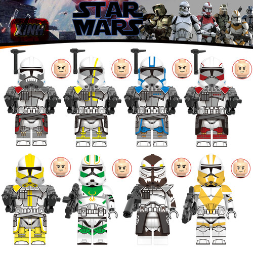 欣宏X0333星球大战银河陆战队克隆士兵第三方拼装积木人仔玩具