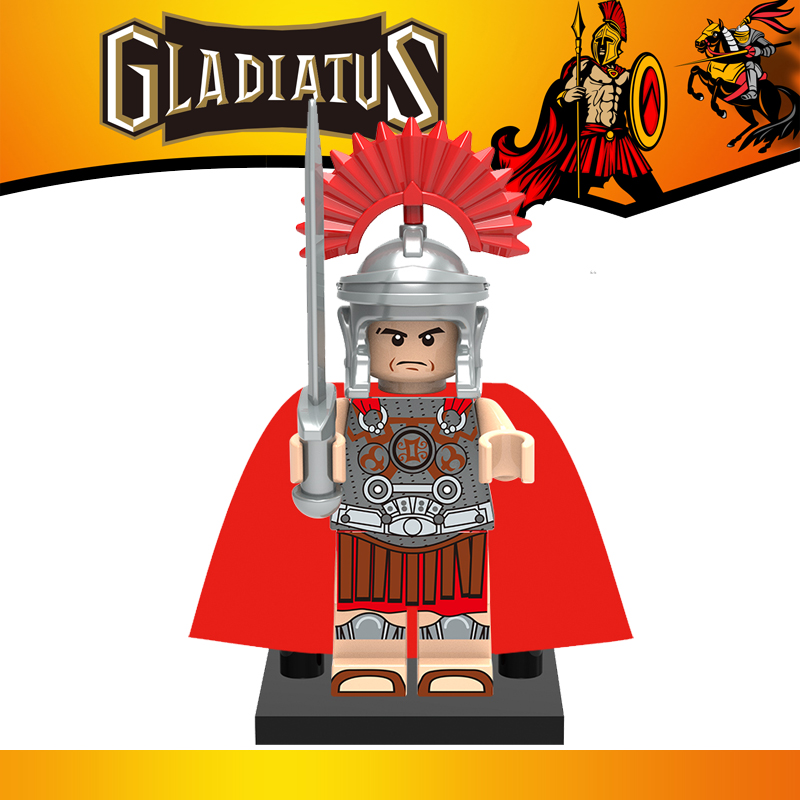 中古人仔积木抽抽乐第三方MOC拼装儿童玩具益智643罗马百夫长