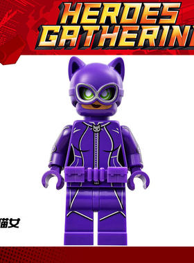 蝙蝠侠人仔积木益智 sh330 猫女 70902 70923拼装玩具第三方