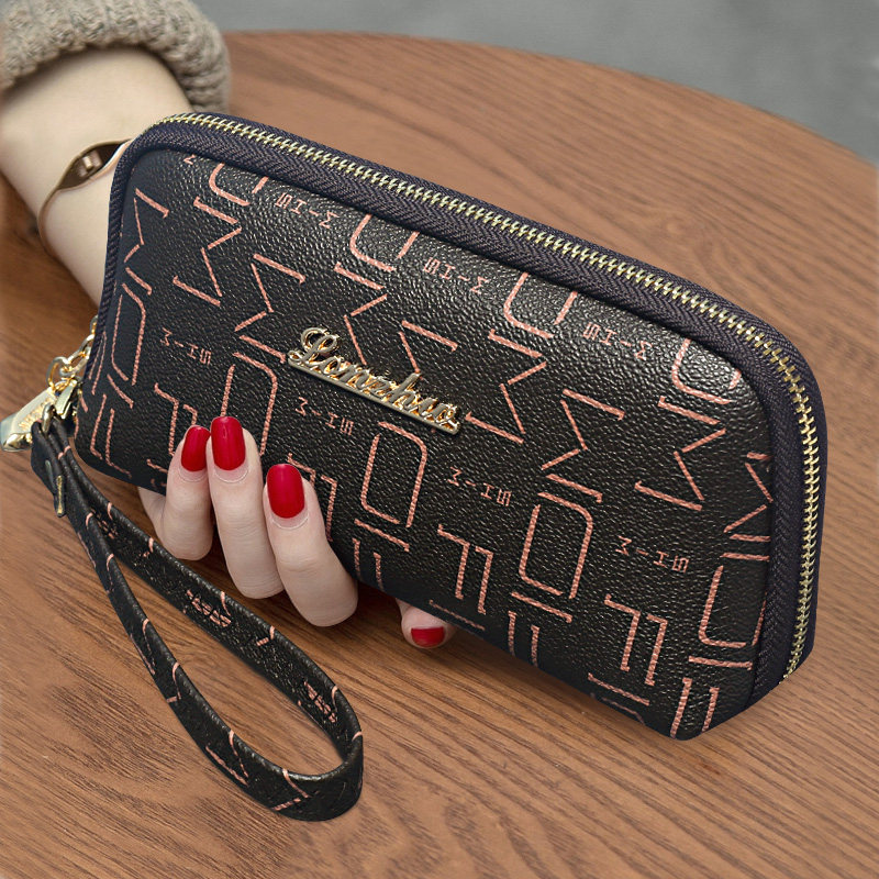 女士手拿包长款钱包2024新款撞色手包大屏手机包简约百搭手腕包包,箱包皮具/热销女包/男包,钱包,淘宝优惠券,粉丝福利购,淘宝优惠卷