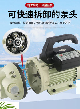 新品FL-560自吸电动隔膜泵头总成耐酸碱塑料化工泵四氟抽酸泵配件