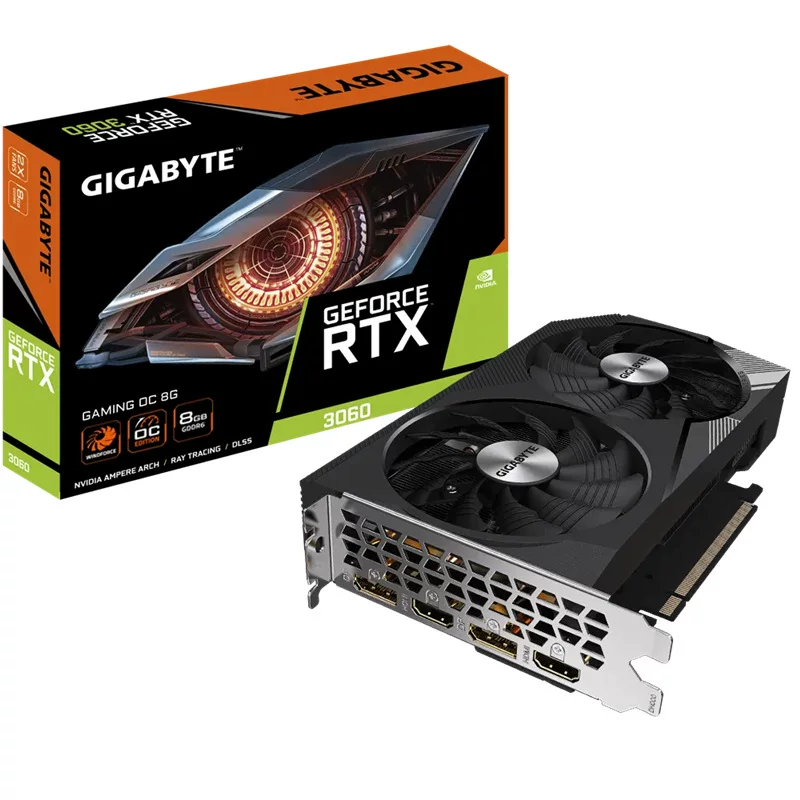 Giga Magic Eagle GeForce RTX3060 Gaming OC 8G Игровая графика поддерживает 4K SF