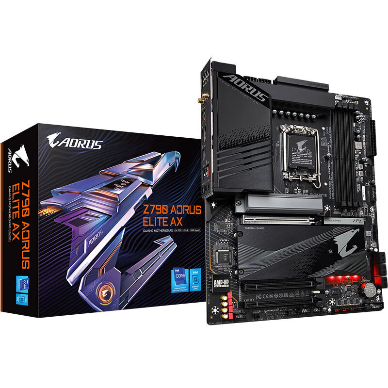 技嘉Z790 AORUS ELITE AX DDR5 WIFI6台式机电脑主板适用13代CPU