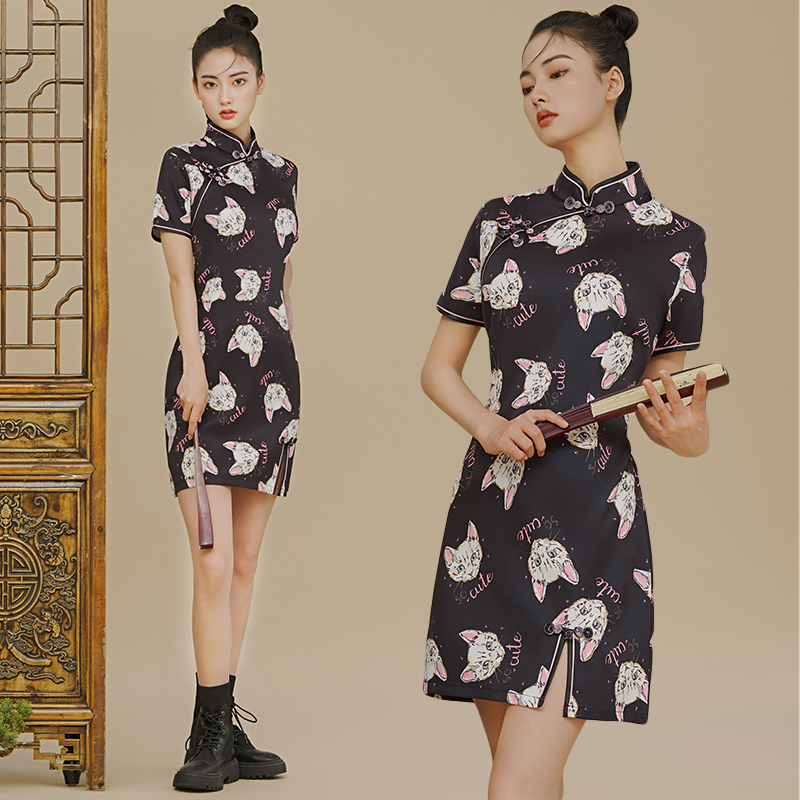 年轻款日常改良旗袍国风微胖