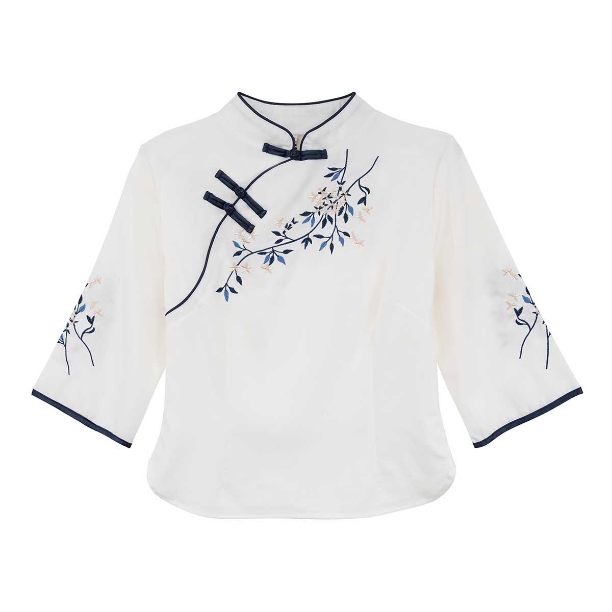 REPUBLIC OF CHINA STYLE TANG SUIT HANFU CHINESE TOP CHEONGSAM TEA ARTIST CLOTHING FEMALE SUIT EAR PICKER CHINESE STYLE OVERALLS